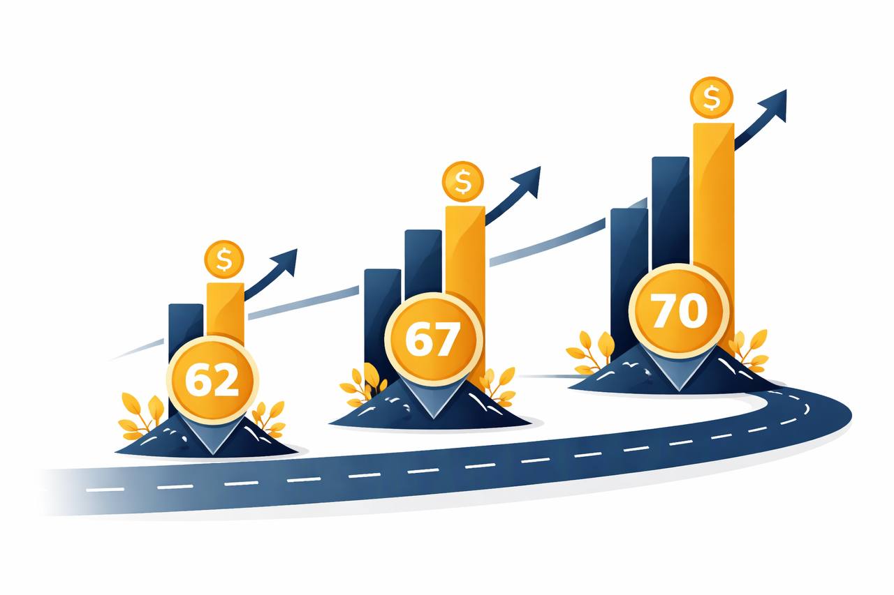 When to claim Social Security at 62, 67, or 70